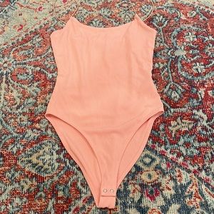 Forever 21 Medium Ribbed Pink Bodysuit
